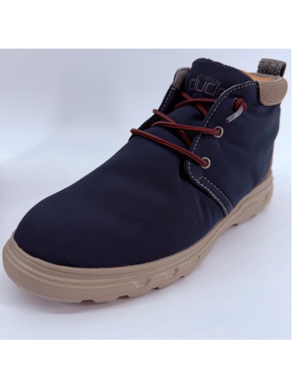 Men's Hey Dude Boots Size 8 Navy Brown Spencer Eco 112685700 - Picture 5 of 14
